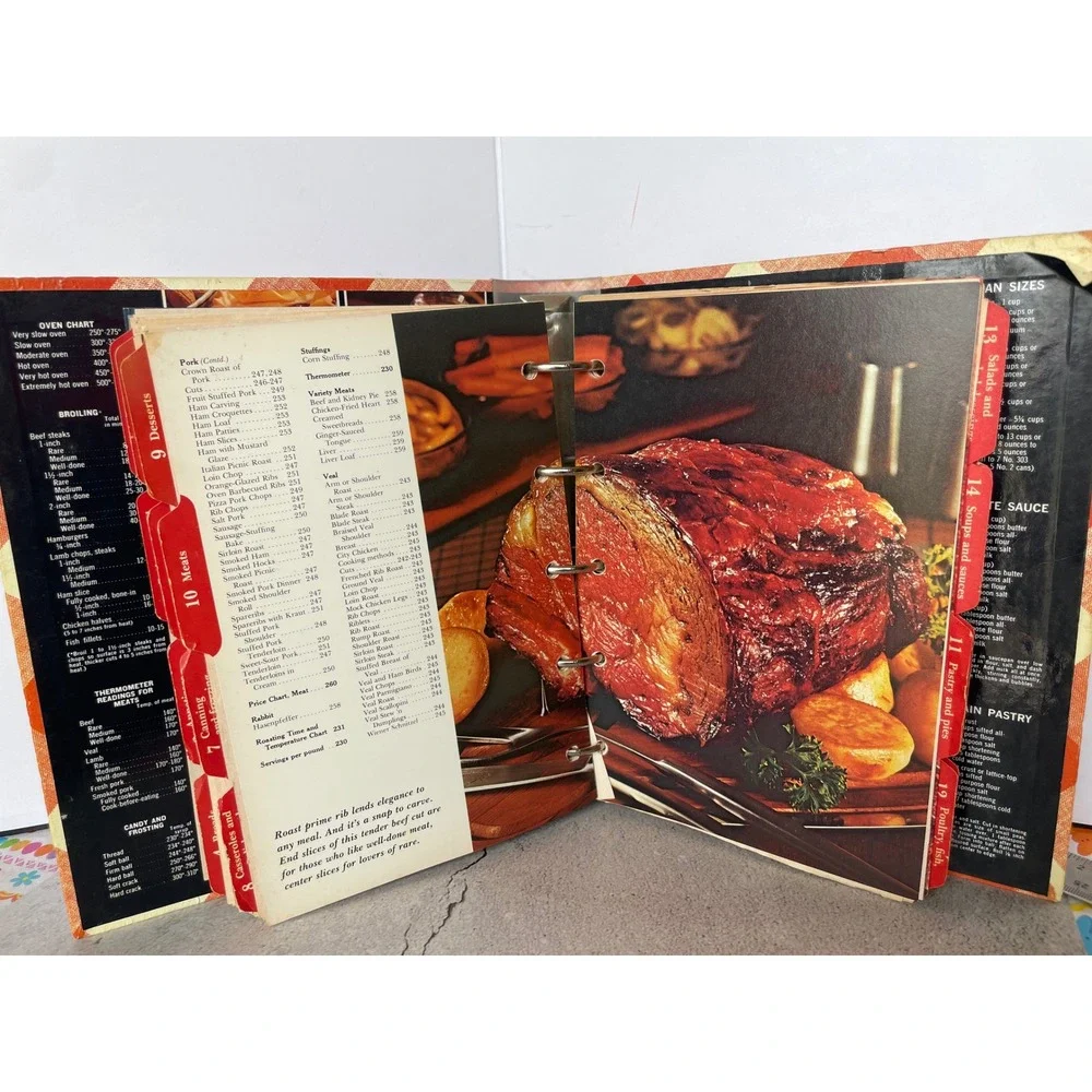 Better Homes and Gardens New Cook Book Red Plaid Binder Good‎ Vintage Recipes
